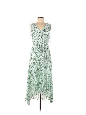 NWT Just...Taylor Mint-Print Sleeveless High-Low Maxi Dress